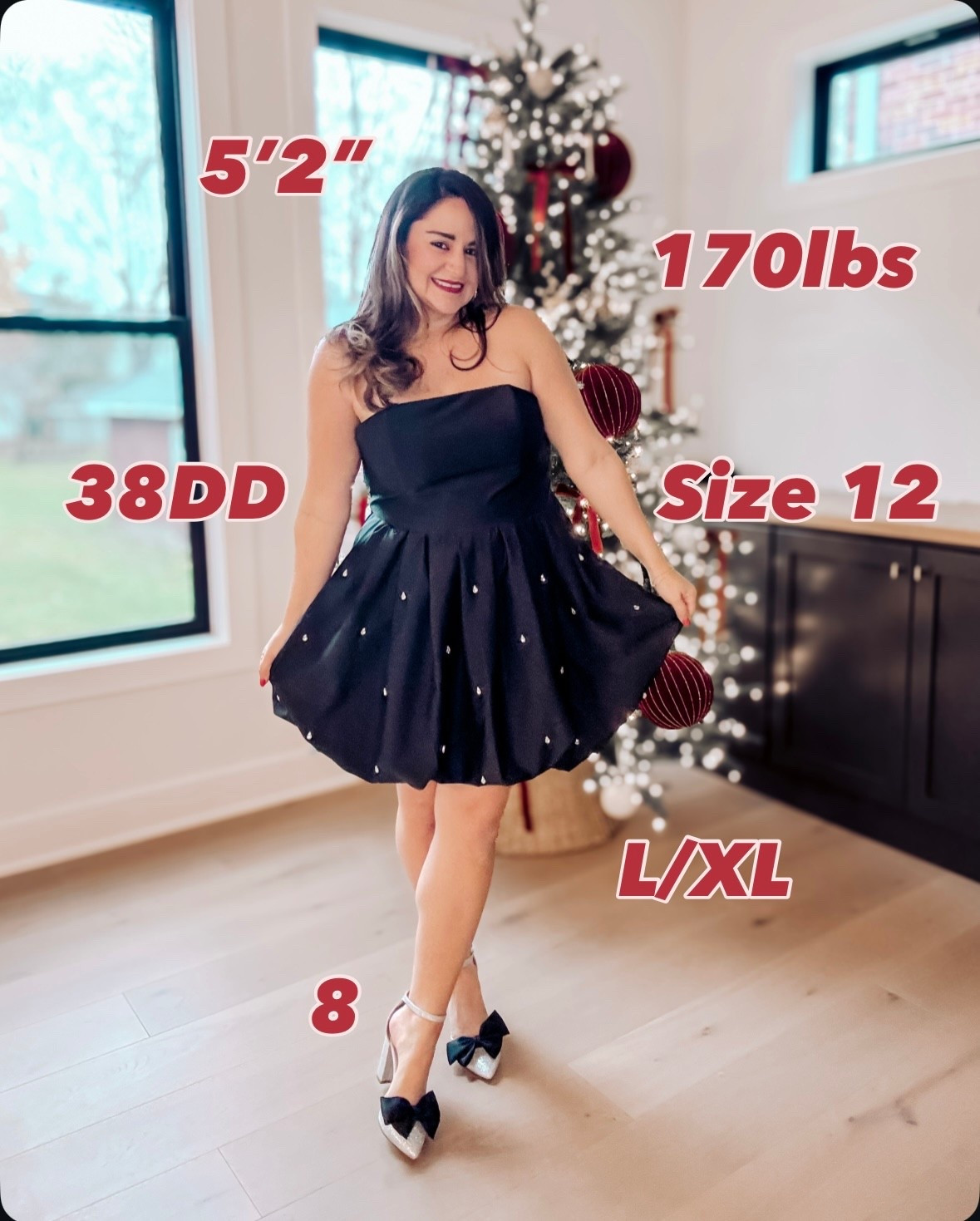 We all carry these numbers SO differently!🥰Even if we matched stats identically our bodies would still show up in their own unique ways…

High school me used to starve herself and drink Slim Fast for lunch trying to stay in the 120s because she thought that was the only weight that looked cute, the only figure that was desirable. She needed this trend so badly so that she could see beautiful figures come in sooooo many stats, shapes, and sizes. There is no “one size fits all” for being beautiful and honestly the outside beauty is nothing compared to what’s inside.❤️

I hope you remember this and give yourself grace as we all might indulge a bit more this holiday season. Enjoy it and know that the size on the tag does not define you! 🥰

Midsize, New Year’s Eve dress, NYE dress, black dress, target style, wedding guest dress, petite 

#LTKMidsize #LTKHoliday #LTKPetite