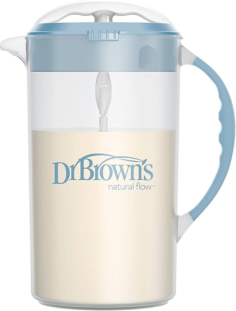 Dr. Brown's Baby Formula Mixing Pitcher with Adjustable Stopper, Locking Lid & No Drip Spout, Blu... | Amazon (US)