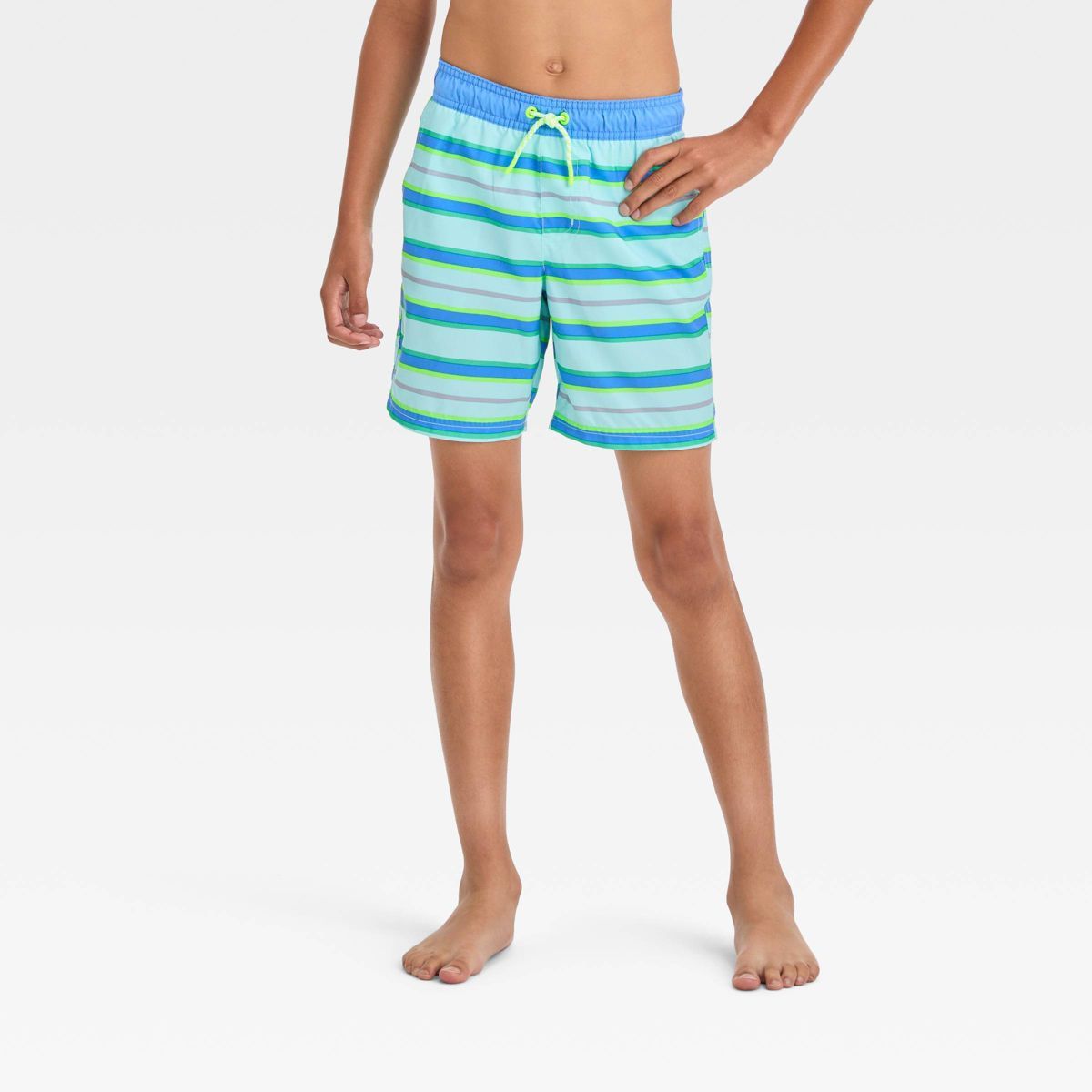 Boys' Striped Swim Shorts - Cat & Jack™ | Target