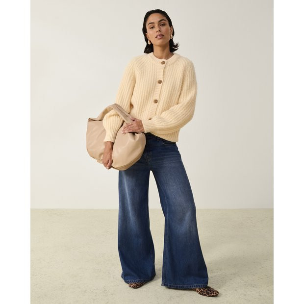 Light Yellow Raglan Sleeve Cardigan 8 | Tu Clothing