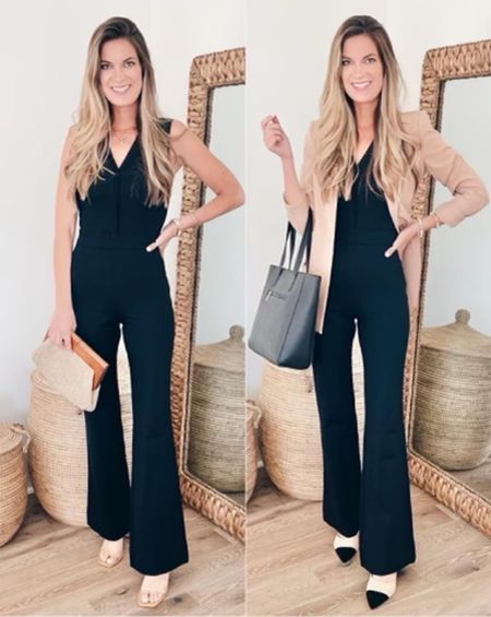Take this jumpsuit to a wedding or to work! This is an investment piece for me and the quality matches the price point. It’s on sale right now! I'm in a XS TALL.

#LTKsalealert #LTKHoliday #LTKCyberweek