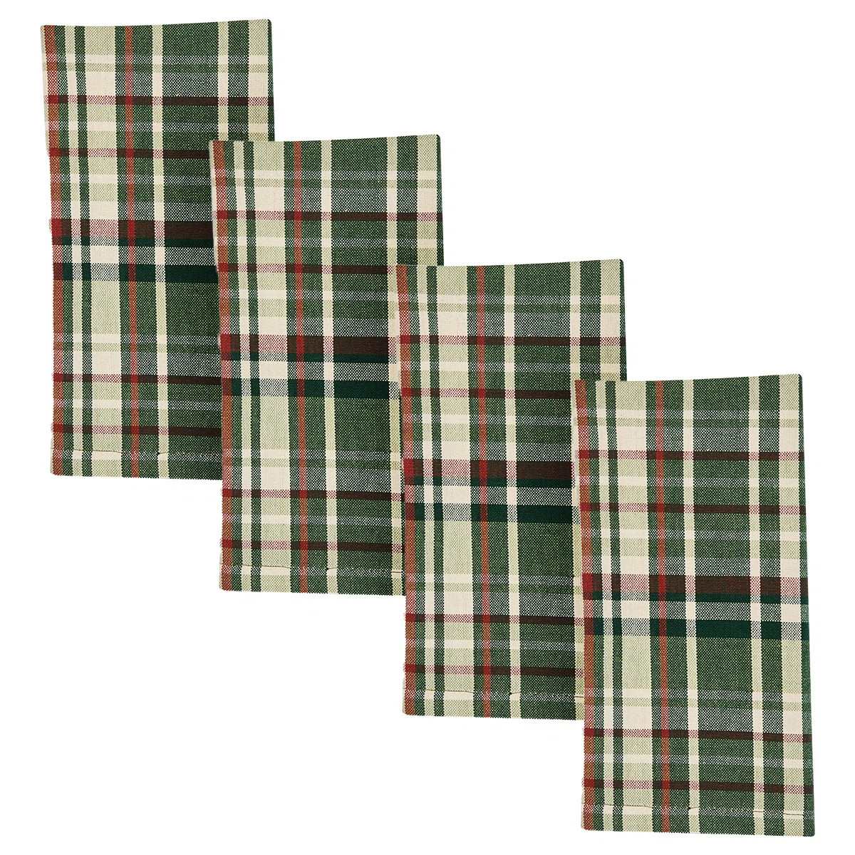 Roycroft Green Plaid Napkin Set of 4 | Wayfair North America