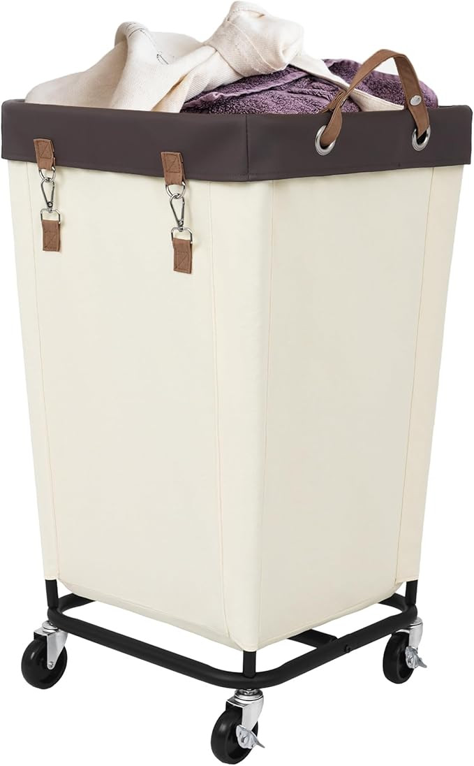 StorageWorks 160L Laundry Basket with Wheels, Large Rolling Hampers for Clothing Organizer, Dirty... | Amazon (US)