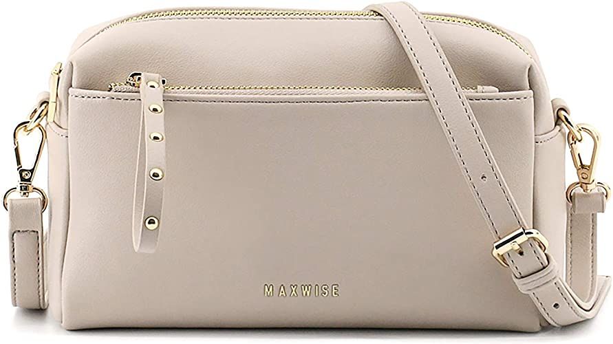 MAXWISE Small PU Leather Crossbody Bag Shoulder Bags Side Purse for Women | Amazon (US)
