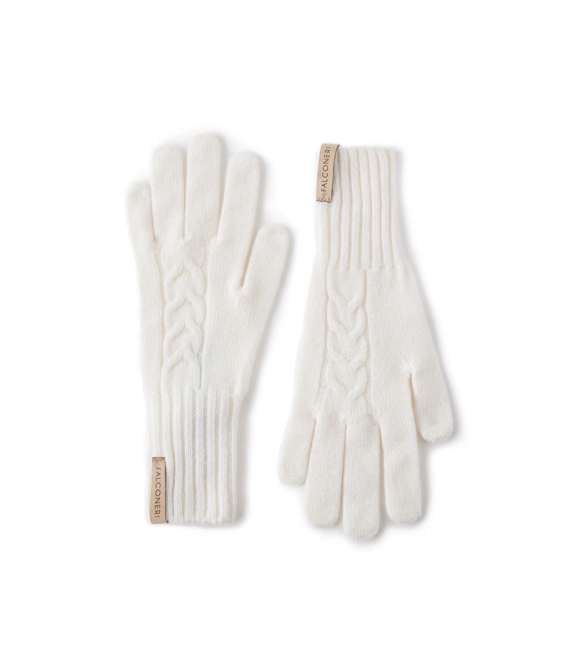 Ultrasoft Cashmere Cable Knit Gloves | Falconeri