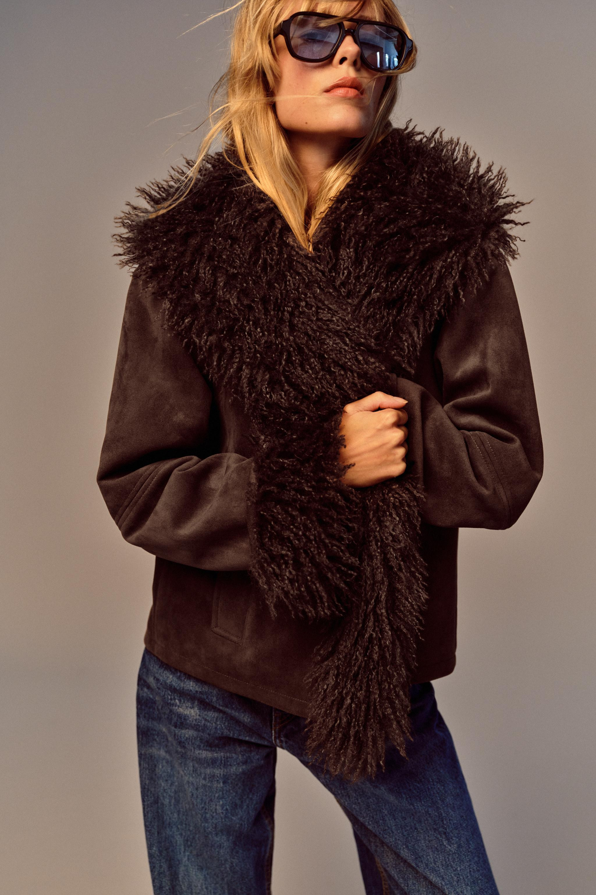 DOUBLE-FACED FAUX FUR JACKET | Zara DE