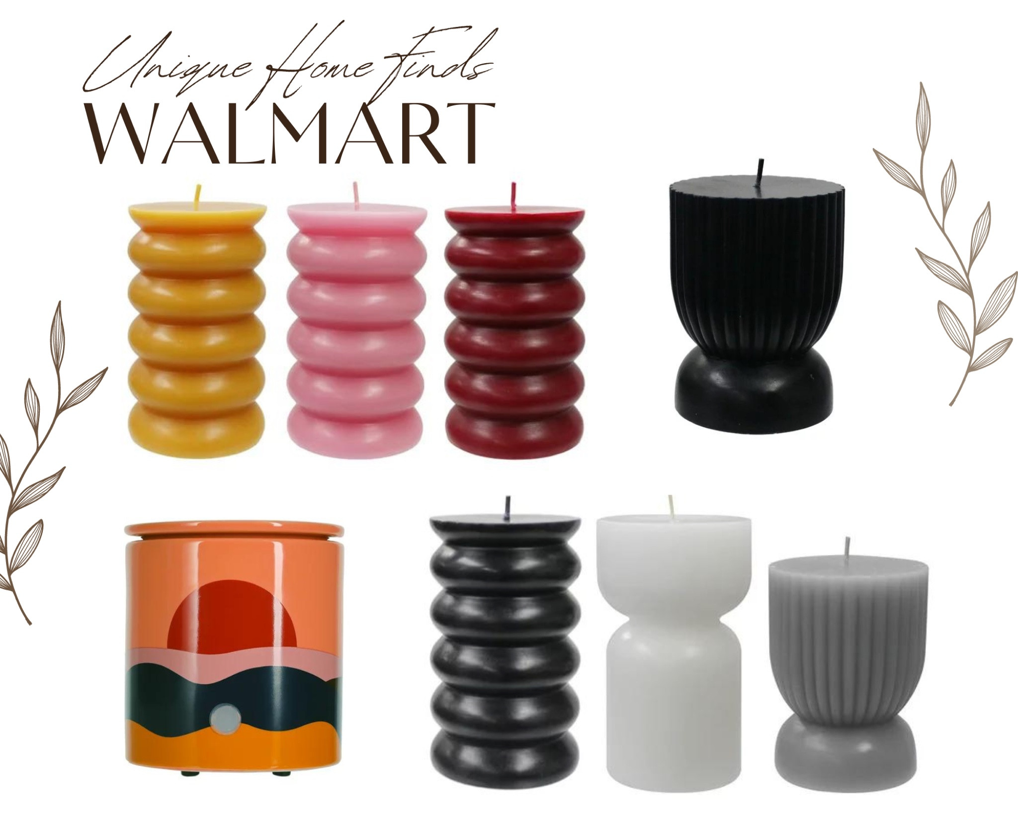 Unique wax warmer and candle finds from Walmart! 

#LTKsalealert #LTKFind #LTKhome