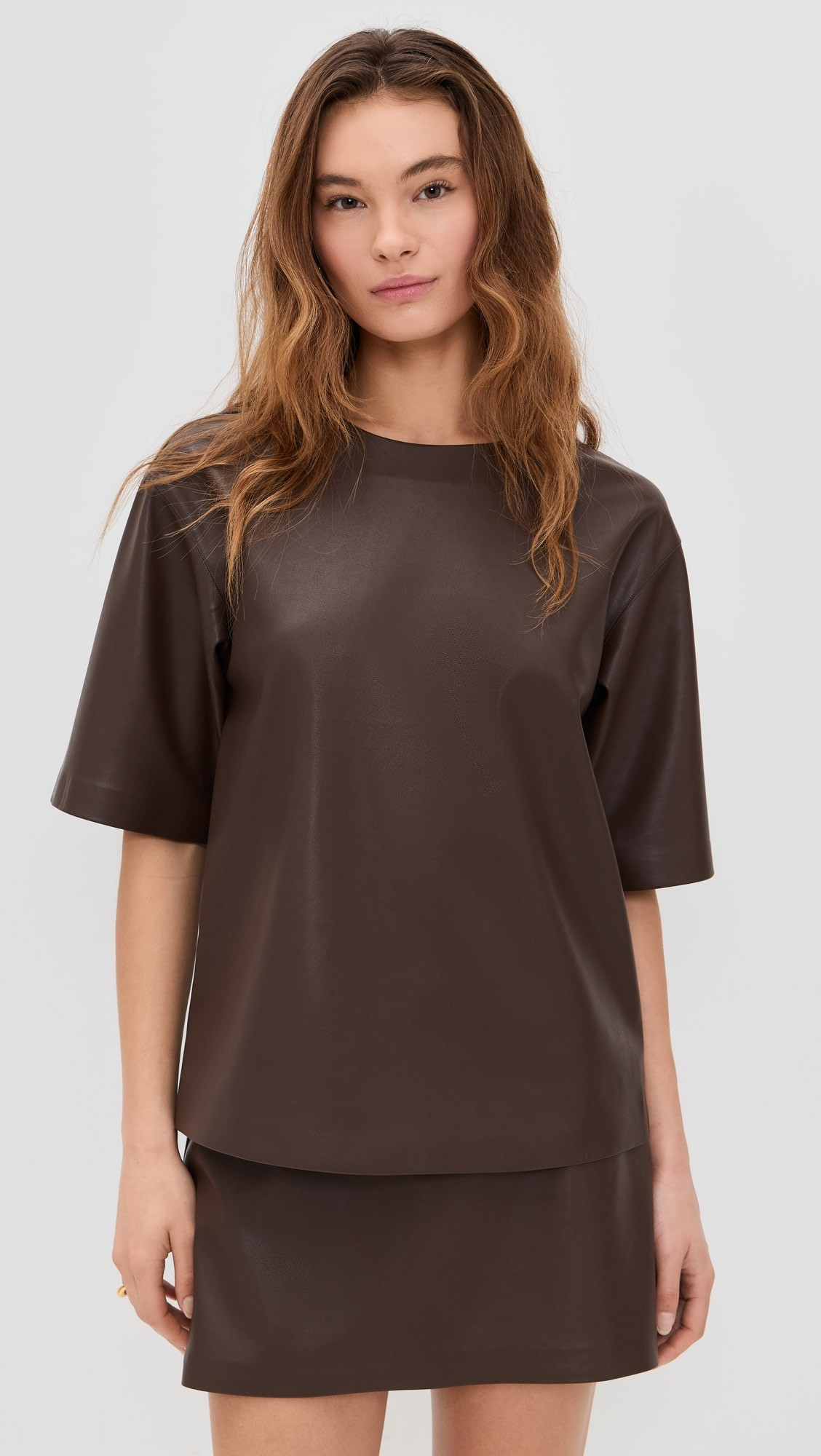 Caroline Faux Leather Tee | Shopbop
