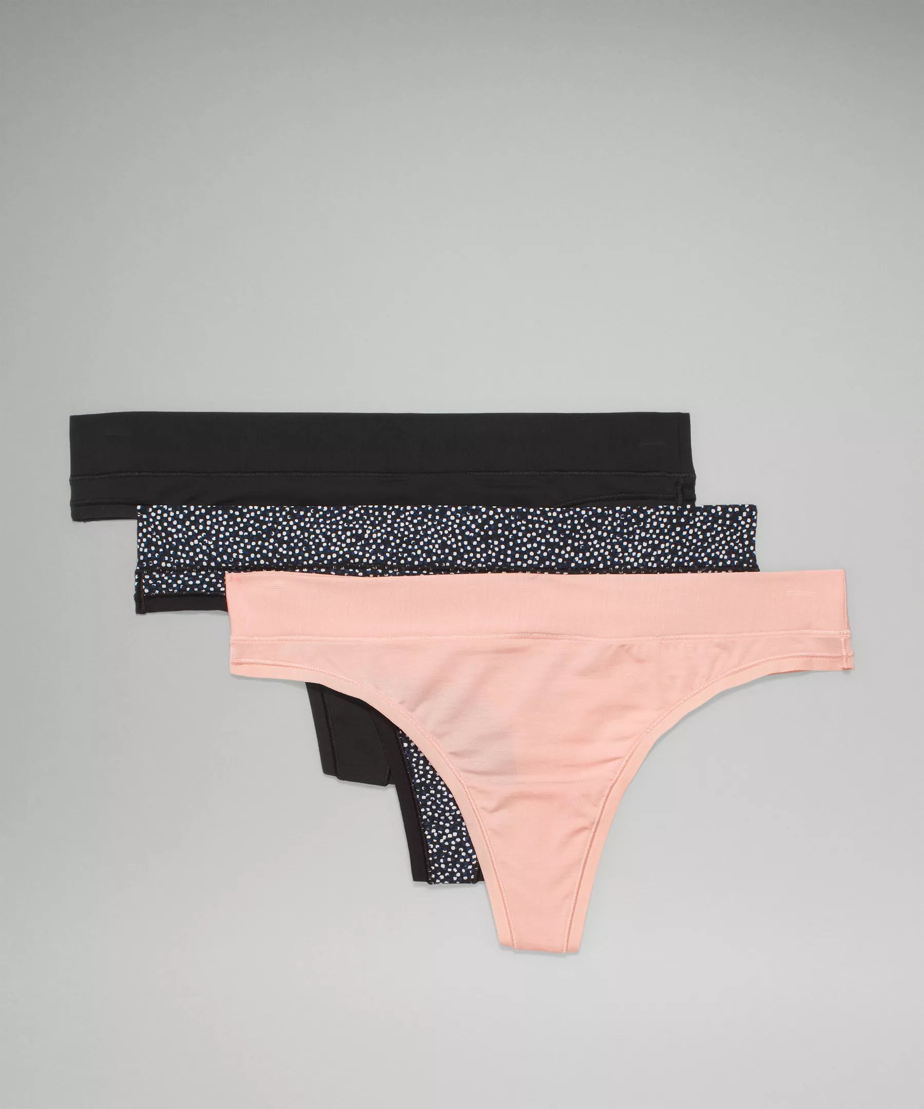 UnderEase Mid Rise Thong Underwear 3 Pack | Lululemon (US)