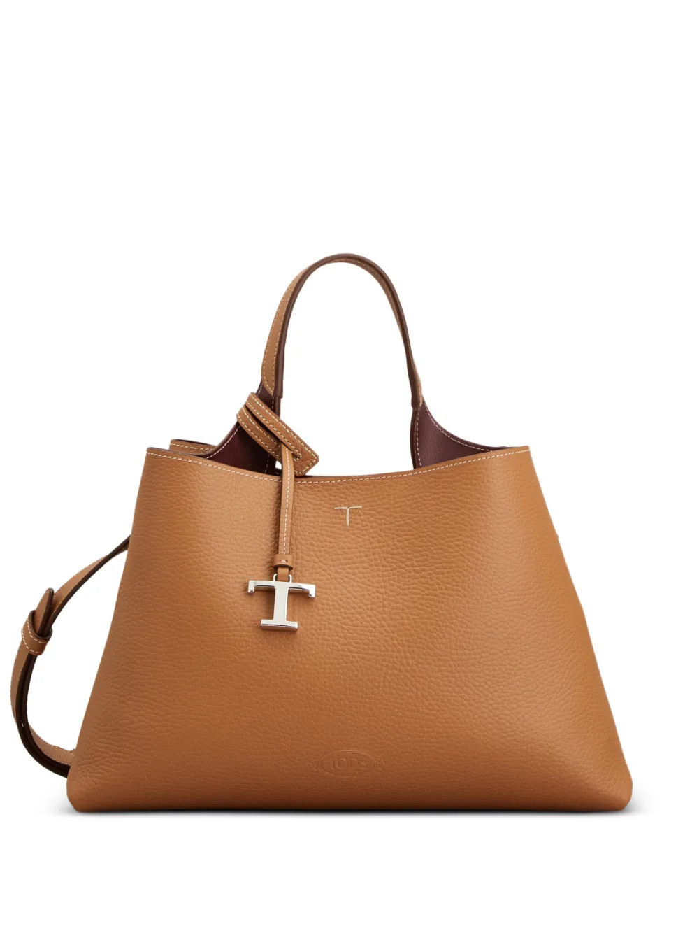 Tod's small leather tote bag - Brown | Farfetch Global
