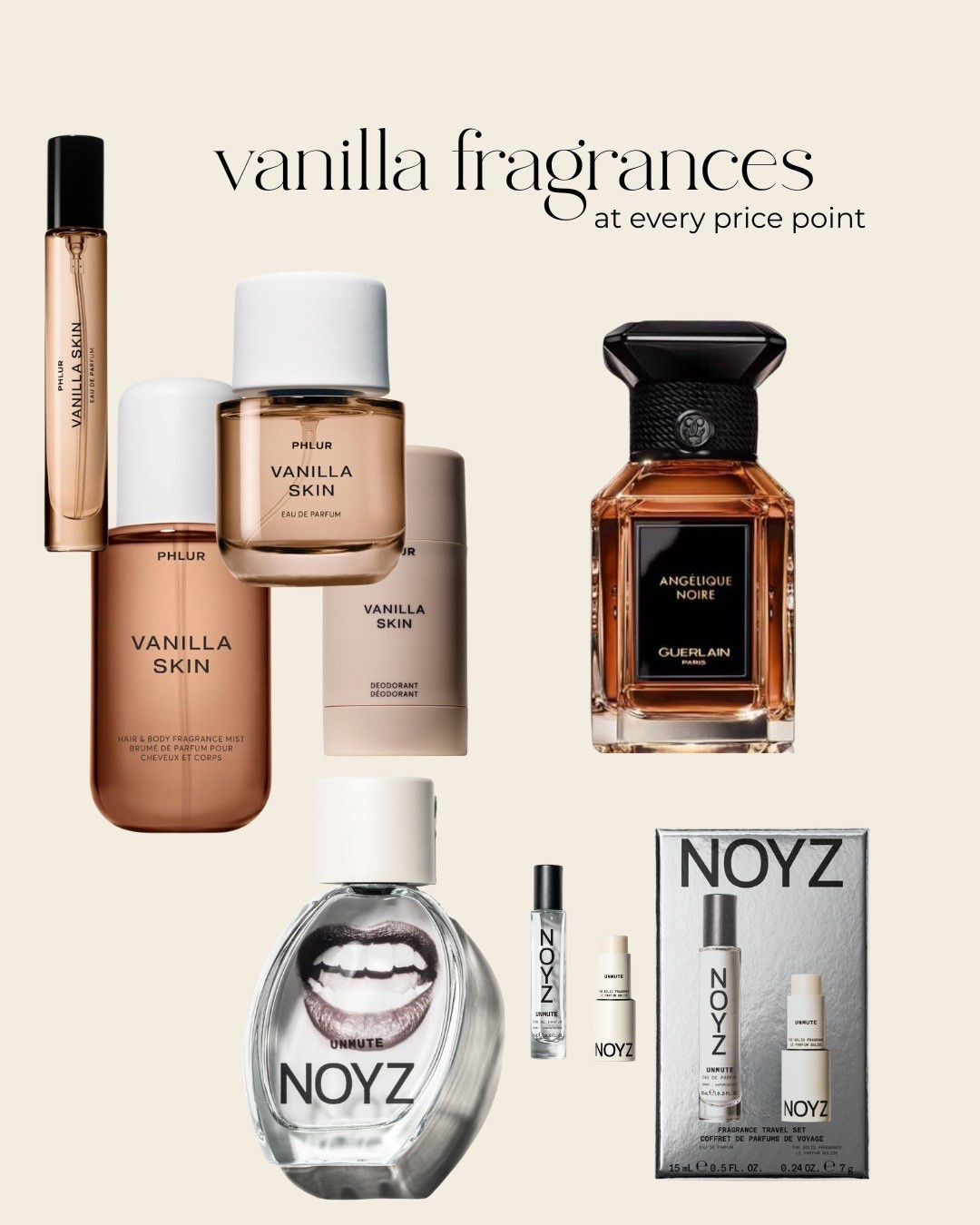 Roundup of vanilla fragrances I love - at every price point. Great for gifting or for yourself! Let me know if you’re a vanilla lover in the comments! #fragrance 

#LTKGiftGuide #LTKBeauty
