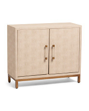 32x28in Faux Shagreen Brass 2 Door Cabinet | Furniture & Lighting | Marshalls | Marshalls
