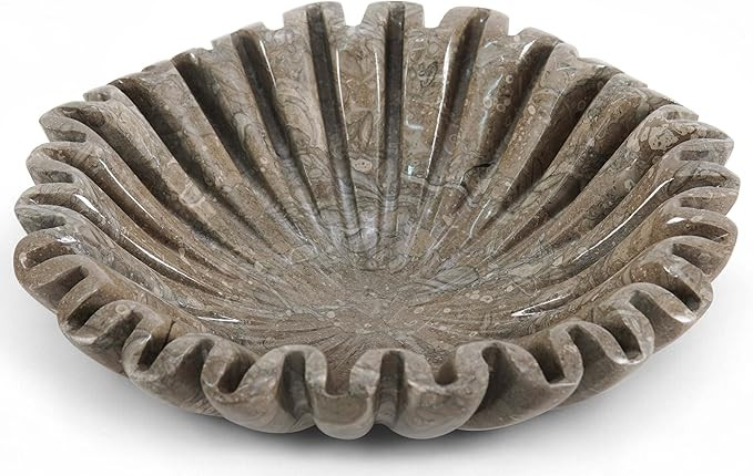 Marble Decorative Bowl 10 Inch Oceanic Large Fruit Bowl for Kitchen Counter and Dining Table Cent... | Amazon (US)