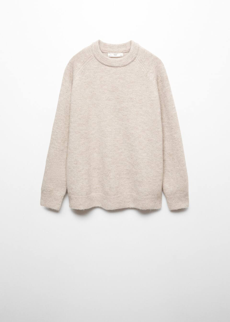 Round neck knit sweater -  Women | Mango USA | MANGO (US)