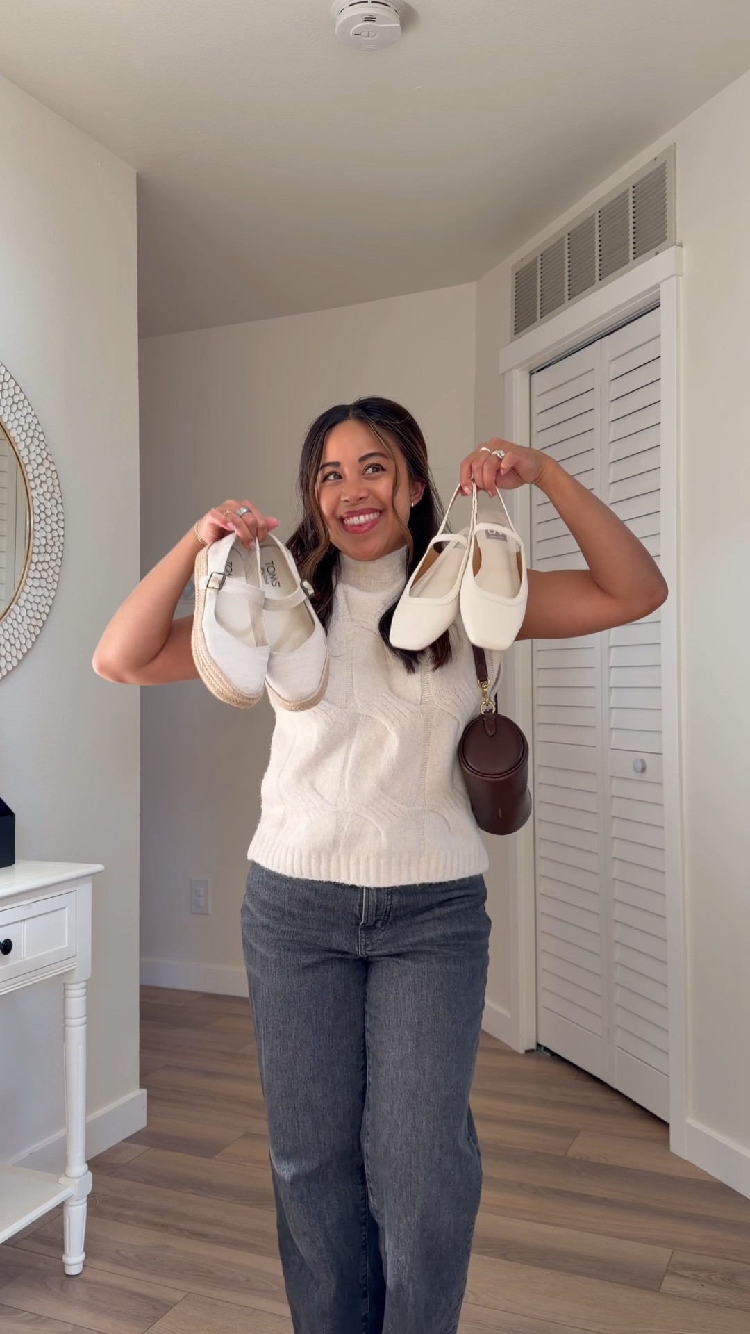 Two pairs of neutral flats I’m wearing this fall. I love wearing flats! These shoes are such an easy way to elevate a casual outfit. I love the square toes and the espadrilles.

#LTKPetite #LTKmomlife #LTKootd
