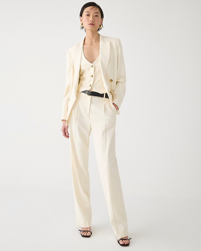 Wide-leg essential pant in city twill | J. Crew US