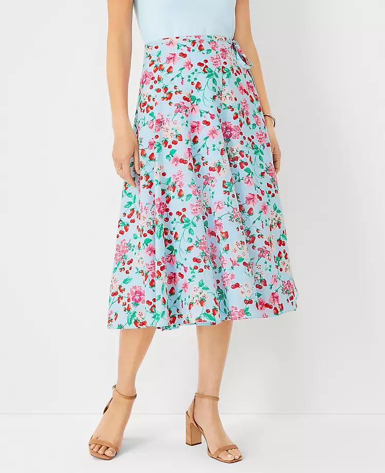 Floral Tie Waist Skirt | Ann Taylor | Ann Taylor (US)