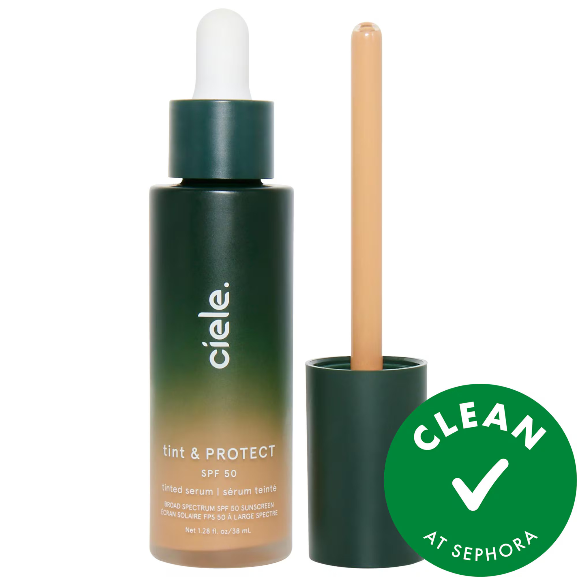 ciele tint & PROTECT medium coverage serum foundation with SPF 50+ 08 Medium Honey 1.28 oz | Sephora (US)