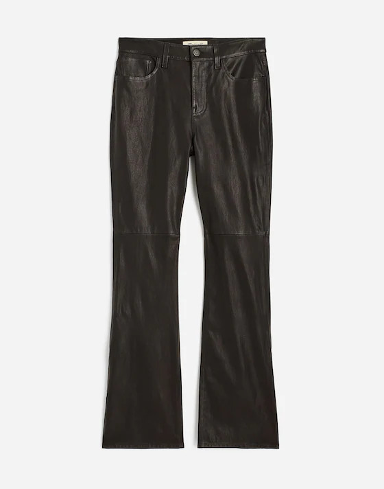 Kick Out Full-Length Pants in Leather | Madewell