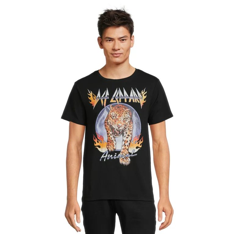 Def Leppard Men's & Big Men's Graphic Tee Shirt, Sizes S-3XL | Walmart (US)