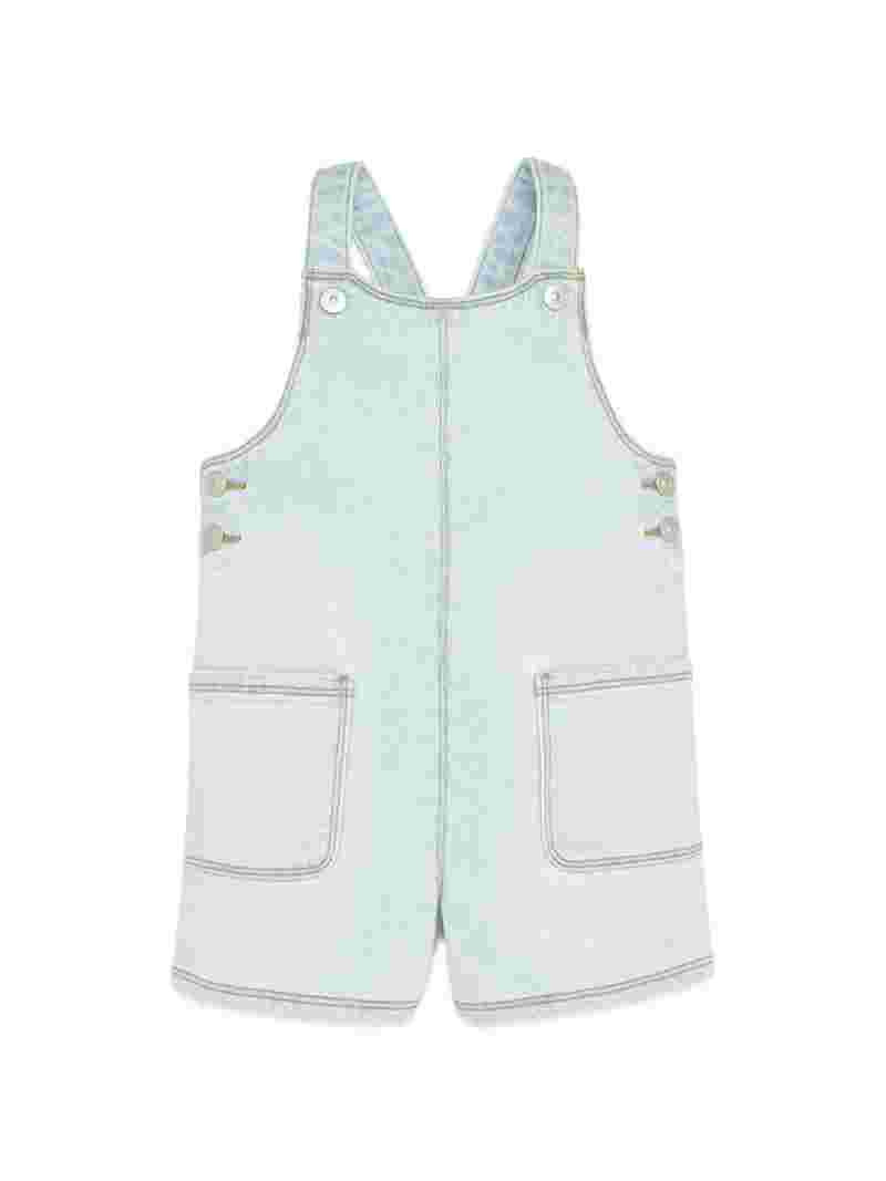 Wonder Nation Toddler Girls Denim Shortalls, Sizes 12M-5T | Walmart (US)