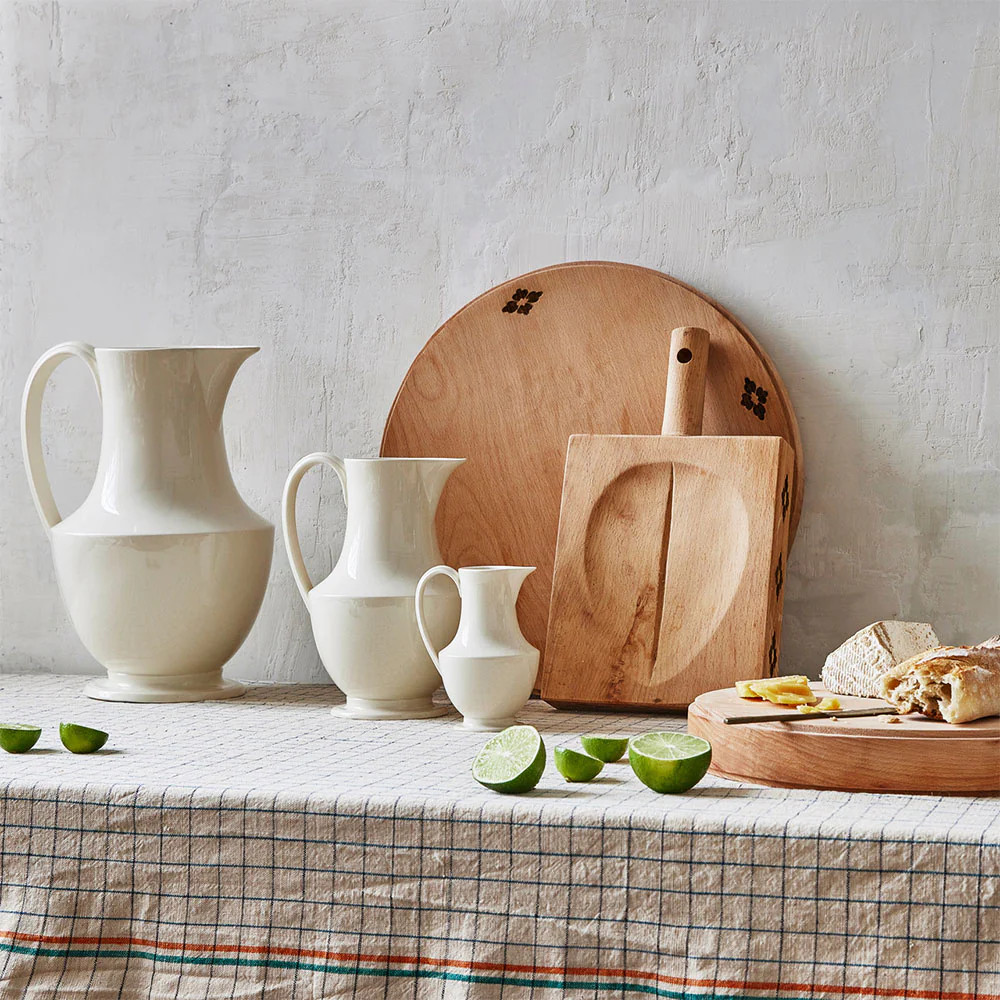 Artisan Stoneware Pitcher - Cream | Roan Iris