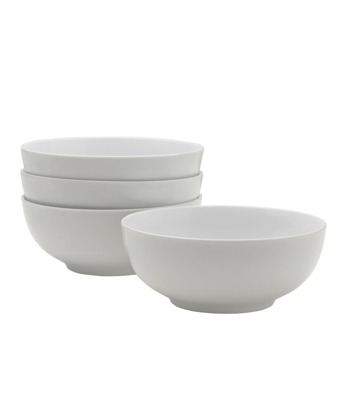 Fitz and Floyd Everyday Whiteware Cereal Bowl 4 Piece Set - White | Macy's