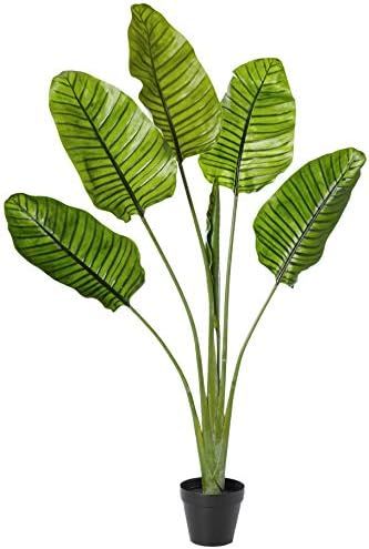 Nearly Natural 63” Travelers Palm UV Resistant (Indoor/Outdoor) Silk Trees, Green | Amazon (US)
