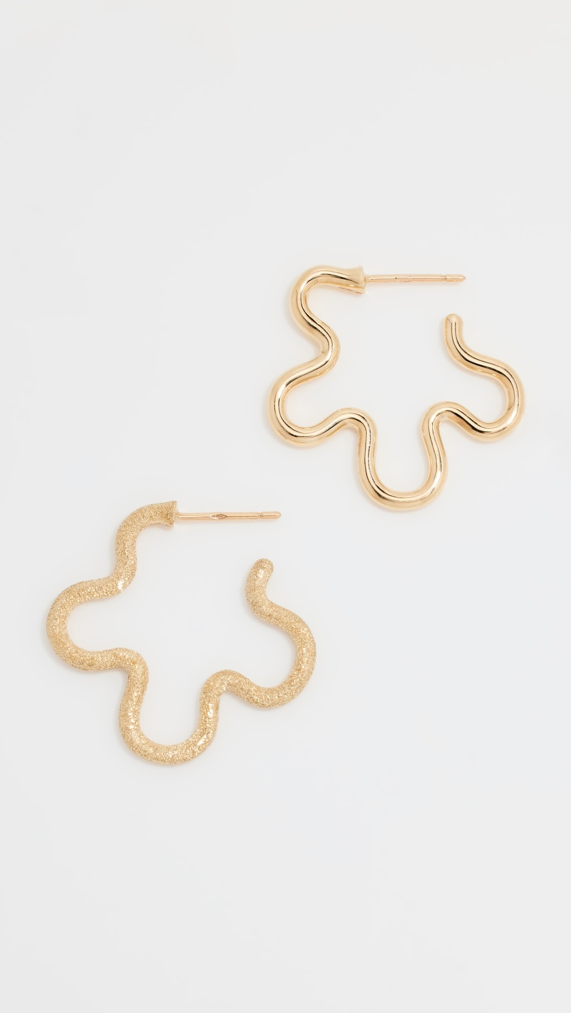 Two Tone Asymmetrical Flower Earrings | Shopbop