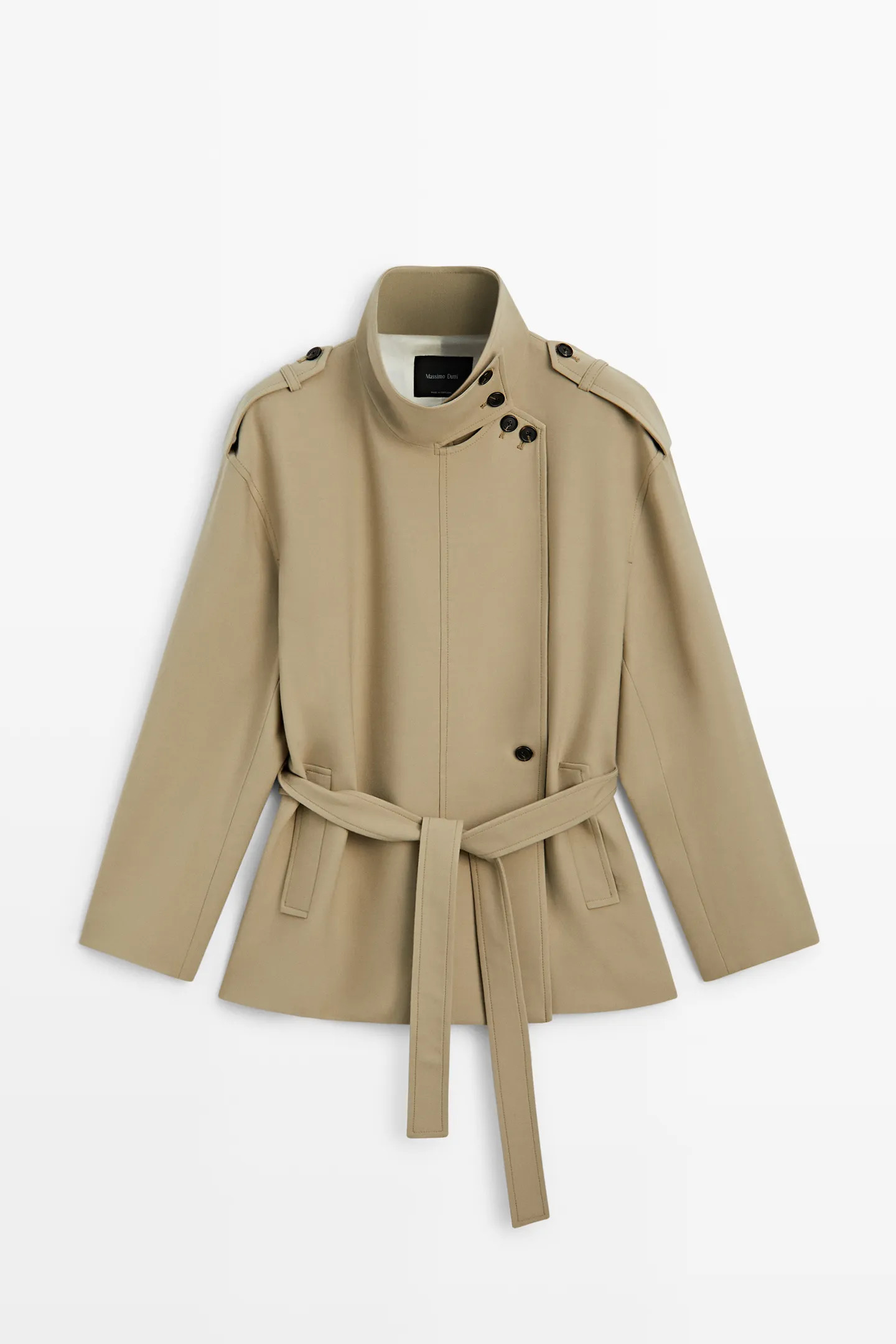 Mid-length belted trench coat | Massimo Dutti UK