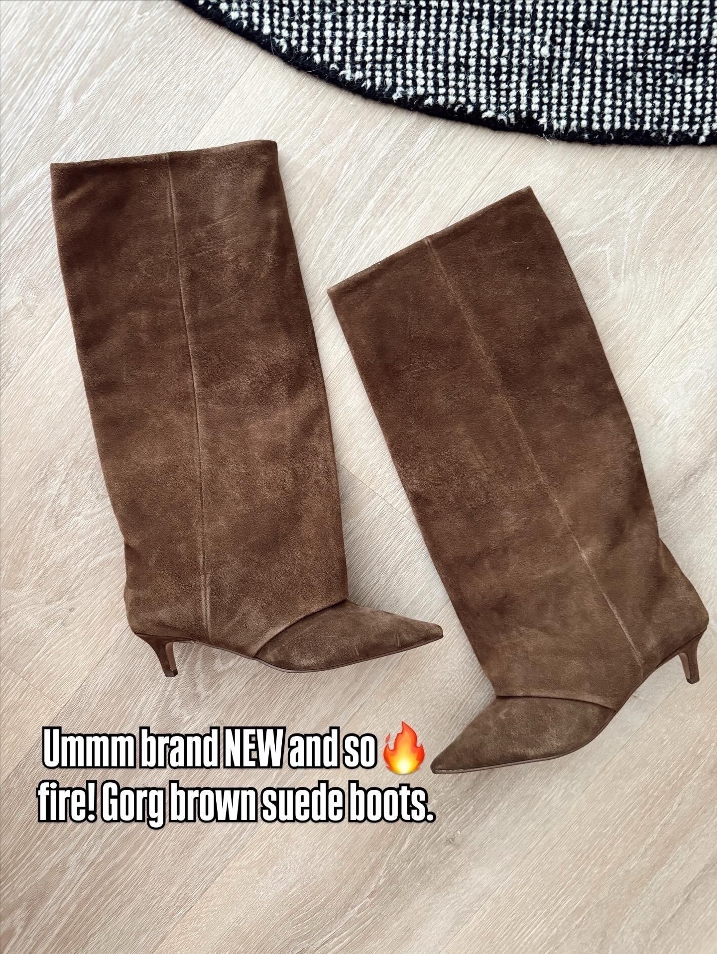 These suede boots are🔥🤎 Just beautiful and comfy! Great heel height. More colors.! 

Boots. Suede boots fall style. Fall boots.

#LTKSeasonal #LTKSaleAlert #LTKootd