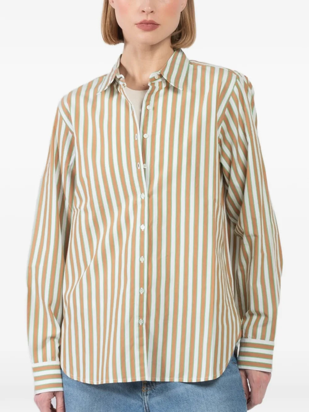 Xirena Beau Striped Buttoned Shirt | Neutrals | FARFETCH | Farfetch Global