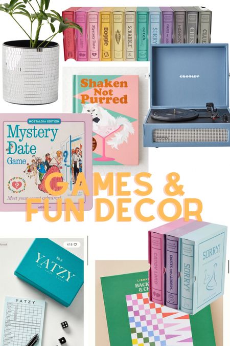 The mother, load of fun, funky games, and decor!!! I love to shop for these specific items at urban outfitters, anthropology, and Amazon!

#LTKparties #LTKhome #LTKstyletip