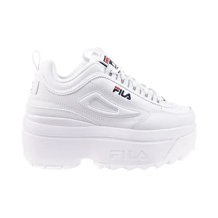Fila Disruptor II Wedge Women s Shoes White-Navy-Red 5fm00704-125 | Walmart (US)