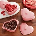 3-Piece Pink Colored Mini Hearts Ceramic Baking Dish with Lid, The Pioneer Woman 6.45" | Walmart (US)