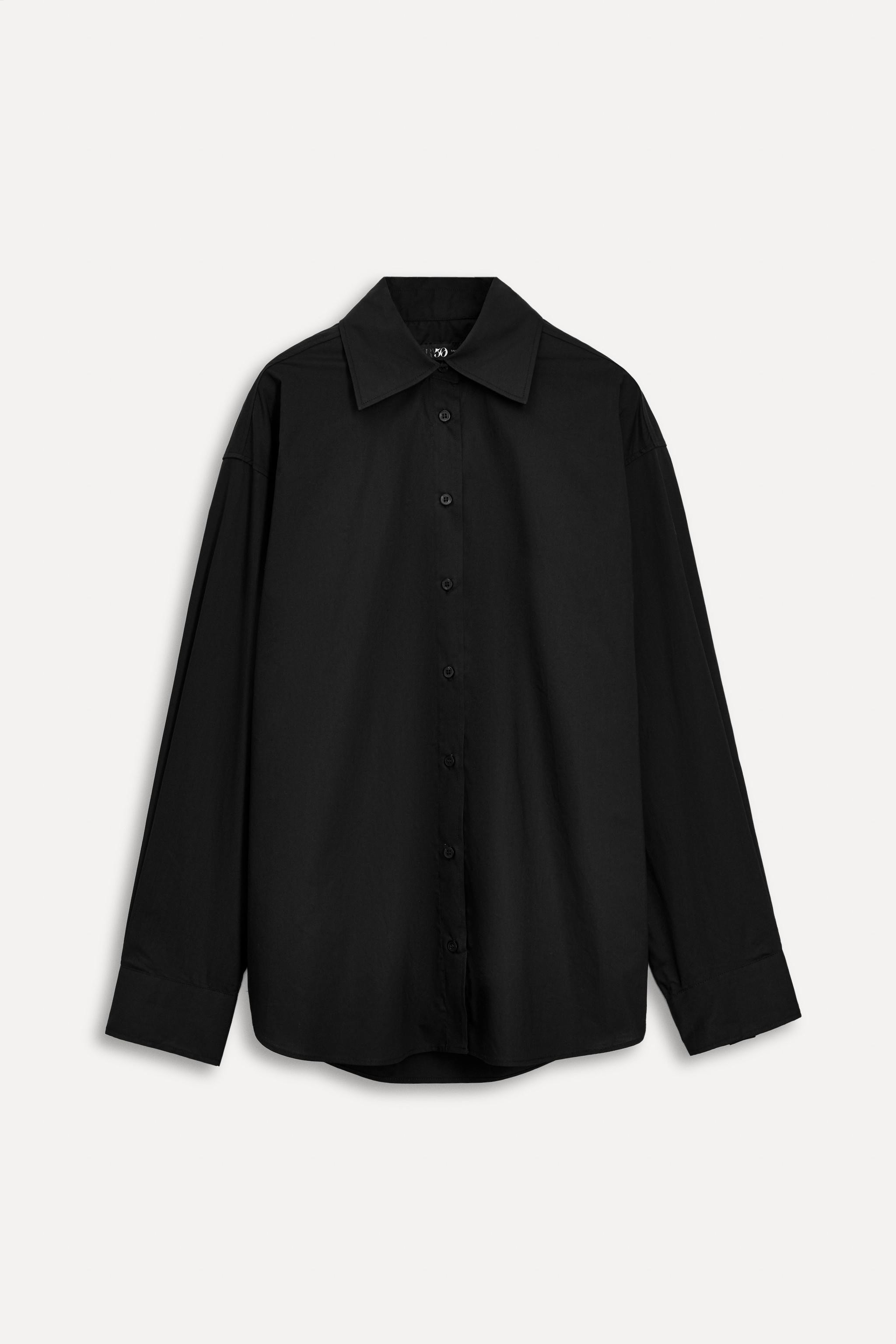 OVERSIZED POPLIN SHIRT 50TH ANNIVERSARY | Zara Canada