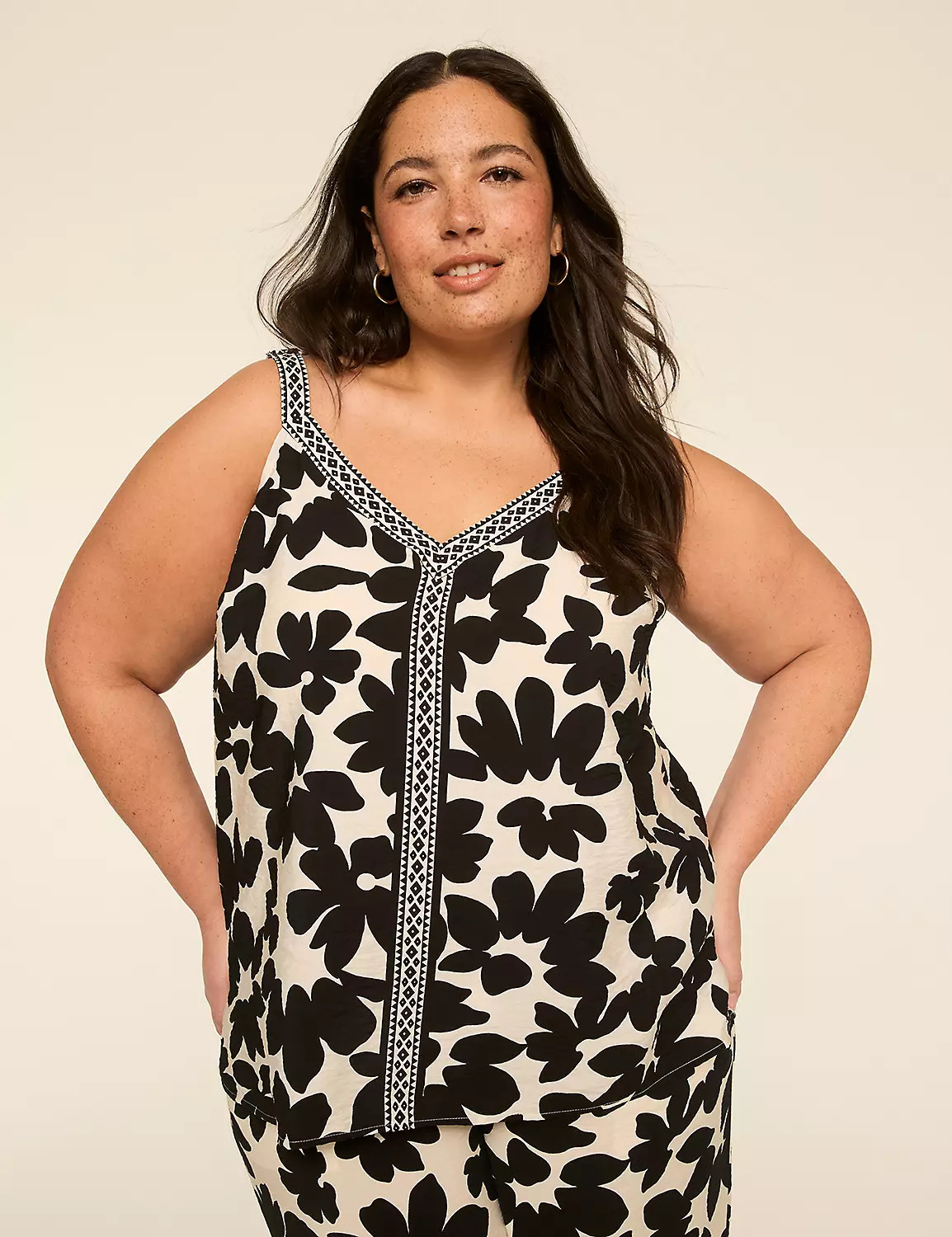 V-Neck Woven Tank | Lane Bryant (US)
