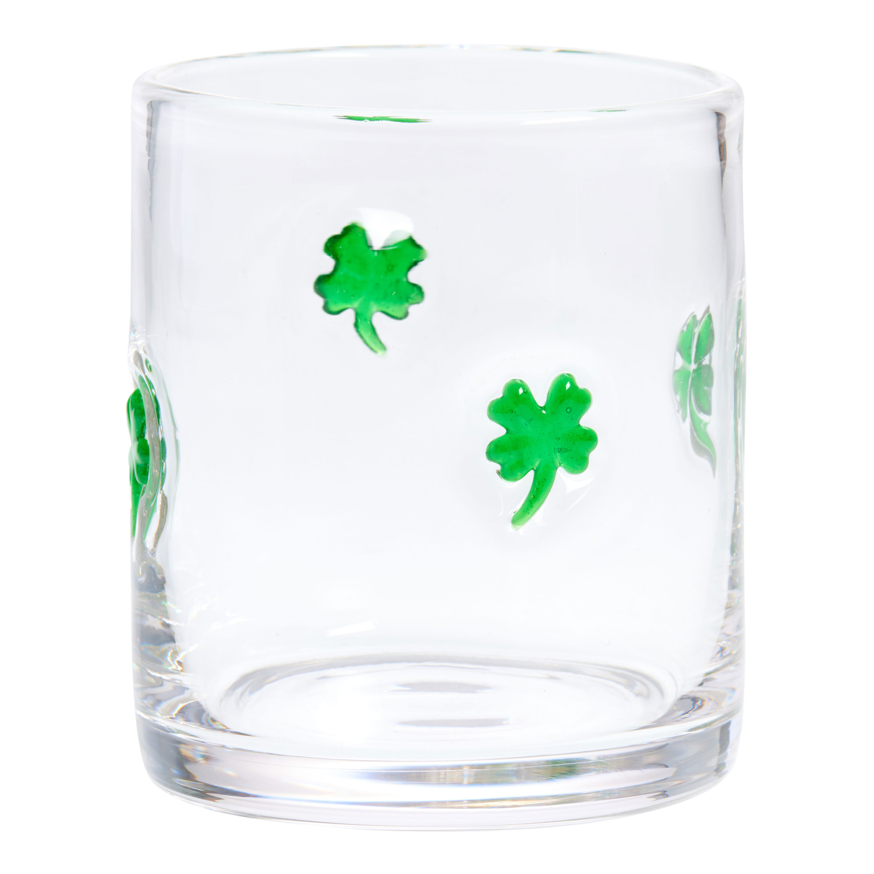 Charm Shamrock  Inlay Double Old Fashioned Glass | World Market