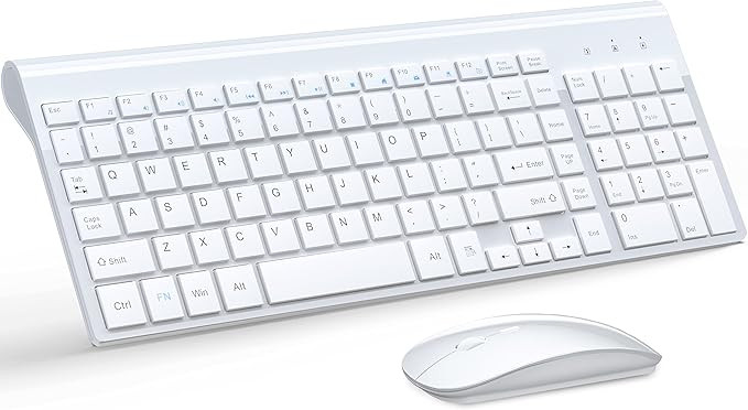 Wireless Keyboard and Mouse Ultra Slim Combo, TopMate 2.4G Silent Compact USB 2400DPI Mouse and S... | Amazon (US)