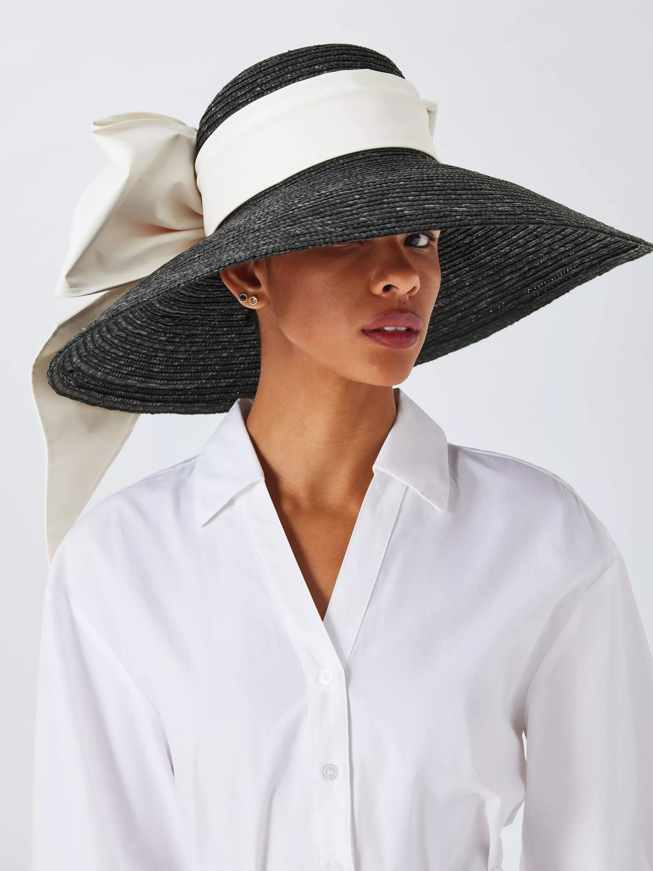Hayden Woven Occasion Hat, Black | John Lewis (UK)