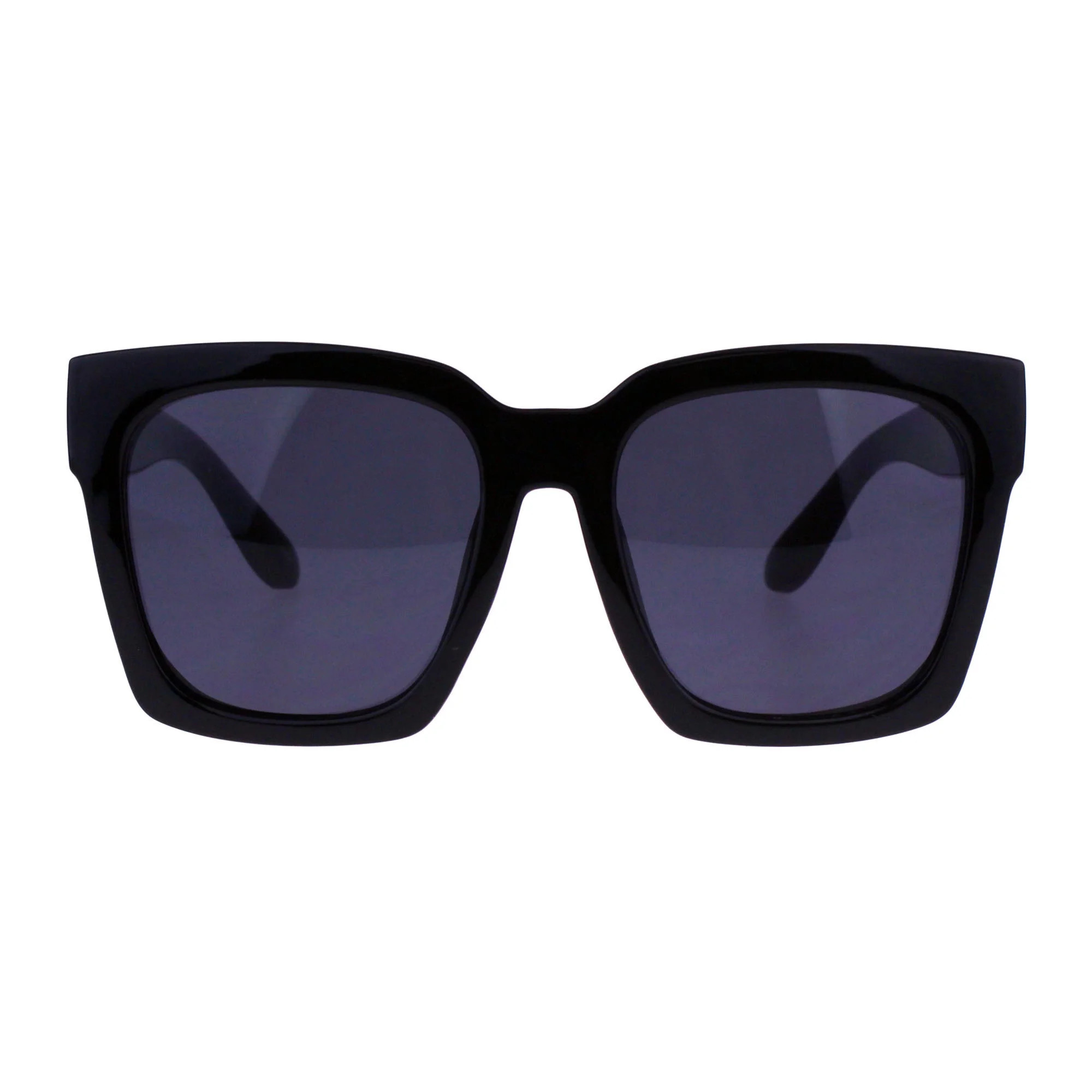 SUPER Oversized Square Sunglasses Womens Modern Hipster Shades Black, Black | Walmart (US)