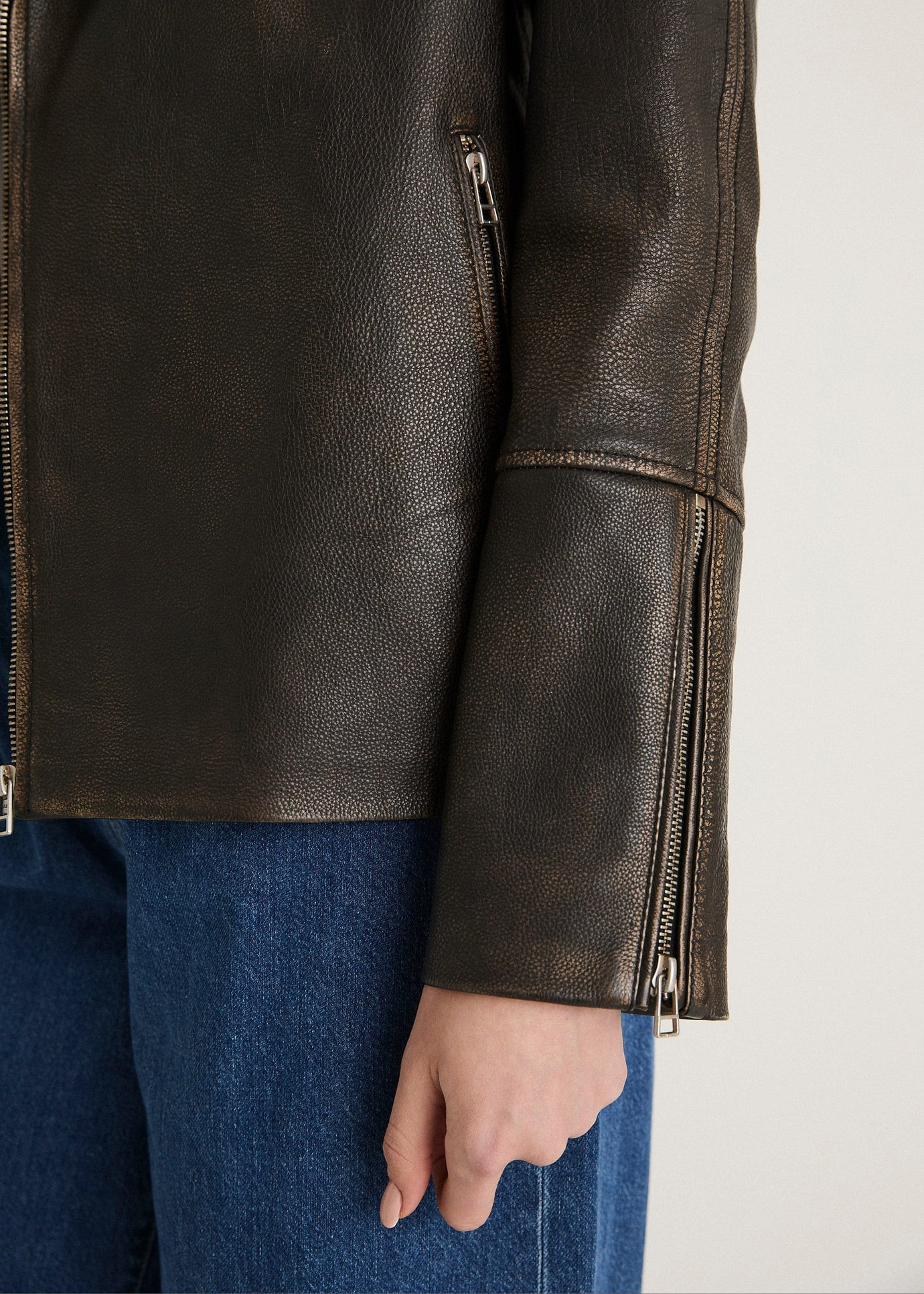 LEATHER BIKER JACKET | WAT The Brand