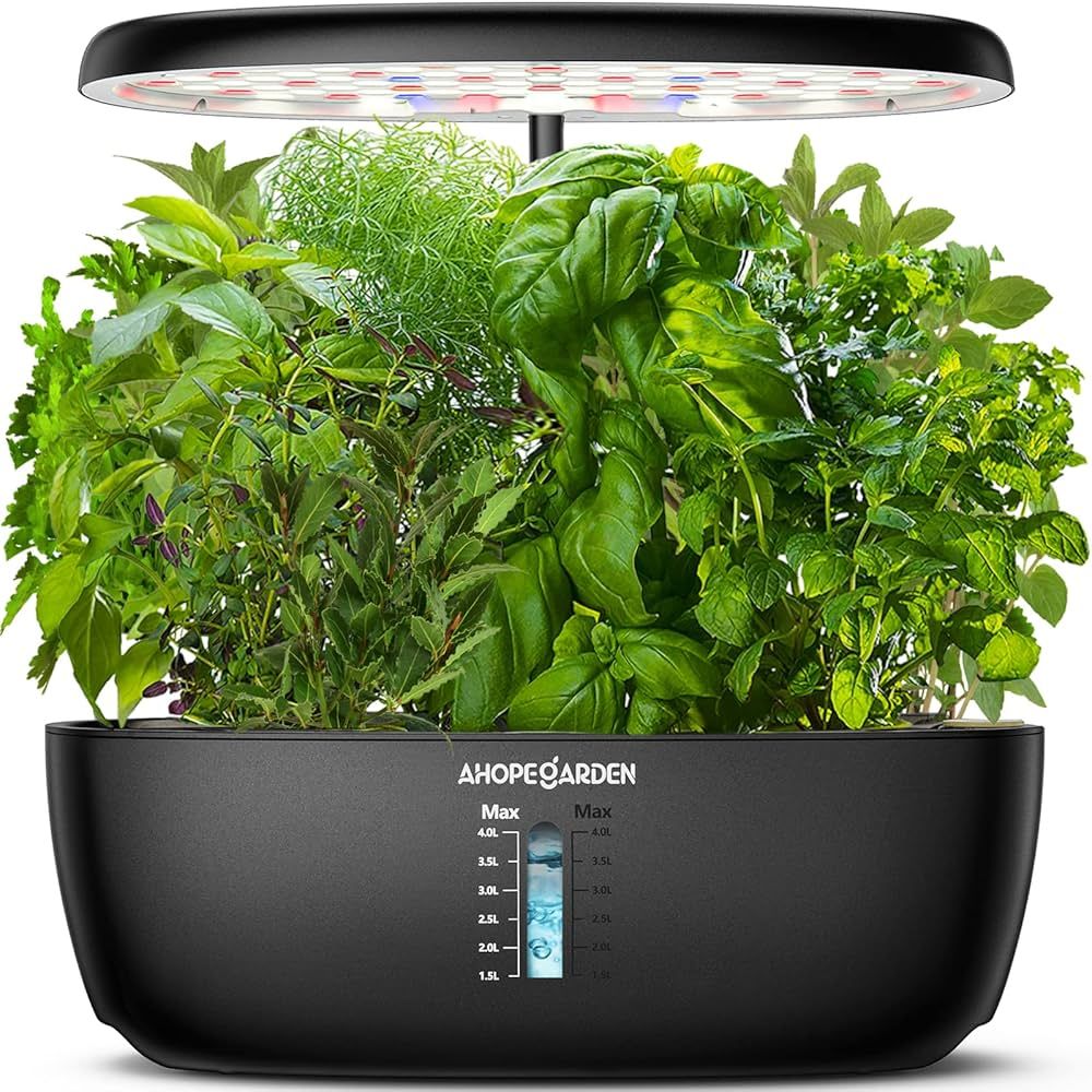 Indoor Garden Hydroponics Growing System: 12 Pods Plant Germination Kit Herb Garden Kit Growth La... | Amazon (US)