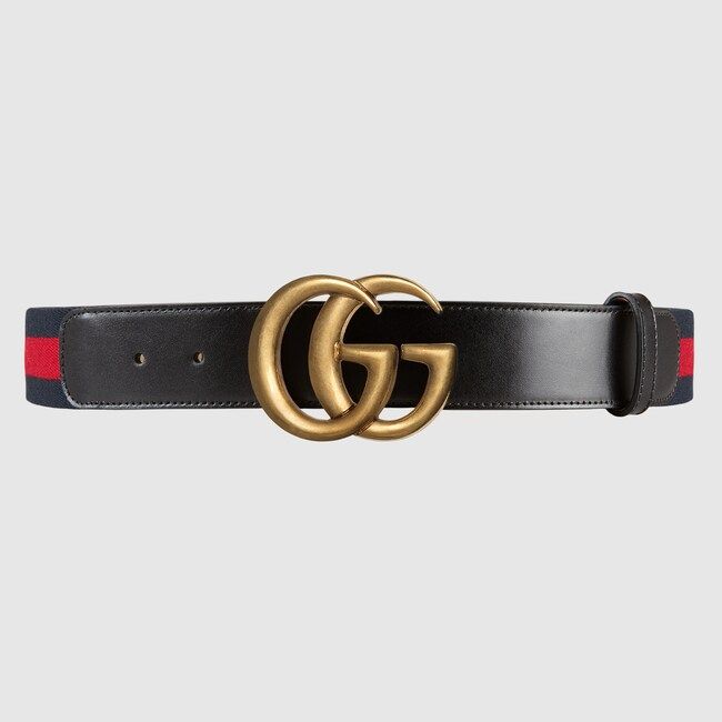 Nylon Web belt with double G buckle | Gucci (US)