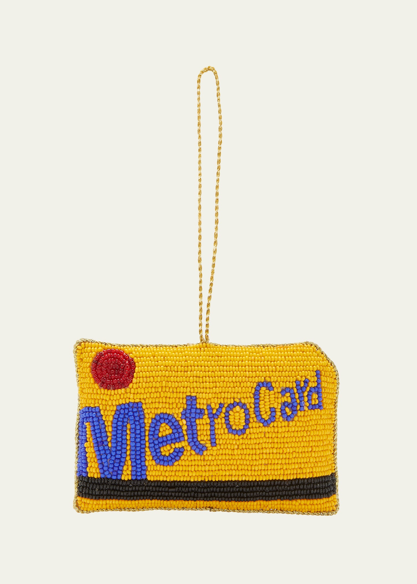 Sudha Pennathur Metrocard Beaded Christmas Ornament | Bergdorf Goodman