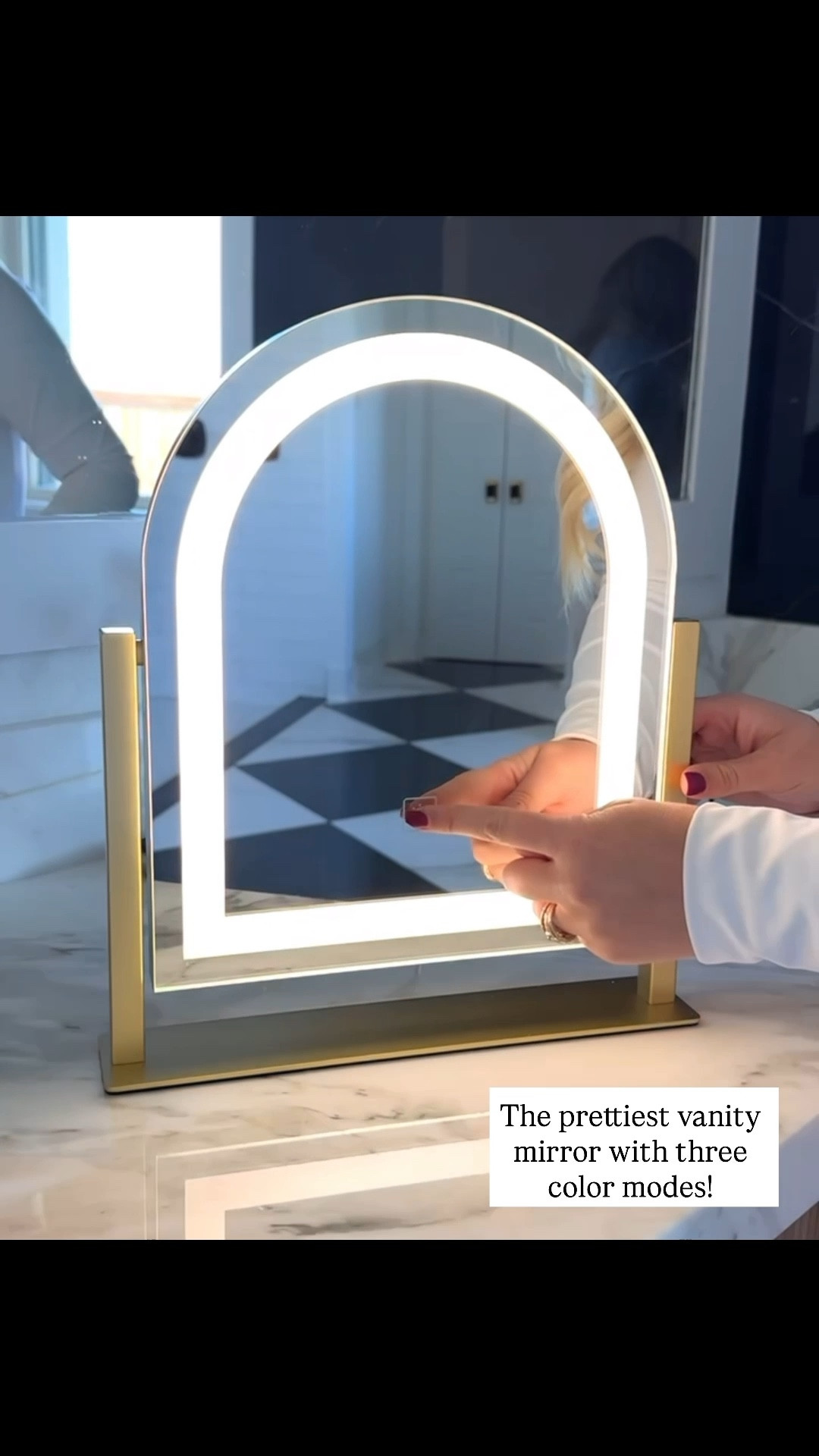 The prettiest vanity mirror!!

#LTKgrwm #LTKHome #LTKselfcare