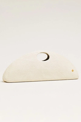 Aranaz Amor 2 Medium Woven Straw Clutch | Anthropologie (US)