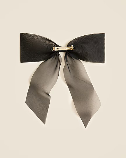 Organza bow hair clip | J. Crew US