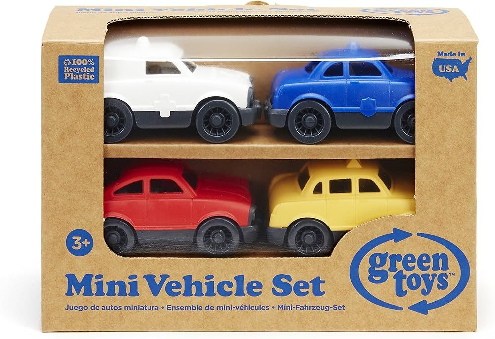 Green Toys Mini Vehicle 4-Pack CB2 | Amazon (US)