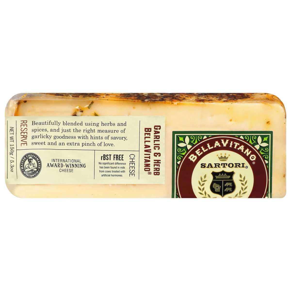 Sartori Bellavitano Garlic & Herb Cheese - 5.3oz | Target